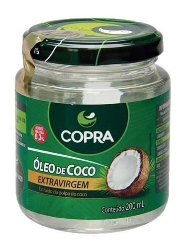 Óleo De Coco Extra Virgem Natural Capilar 200ml Copra