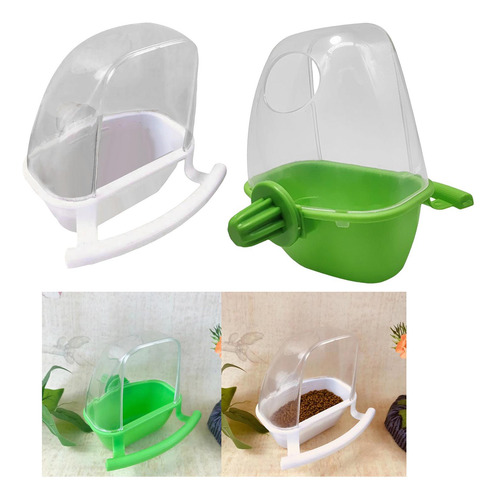 2 Comederos Para Jaula De Pájaros, Estación De