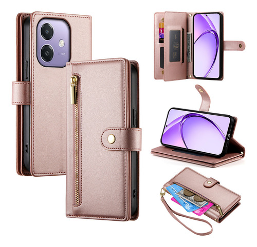 Funda Protectora Tipo Cartera De Piel Sintética For Oppo A3