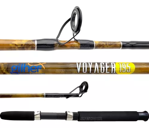 Caña Spinning Voyager Pesca Medium Heavy 2 Piezas 1.95 Mtrs