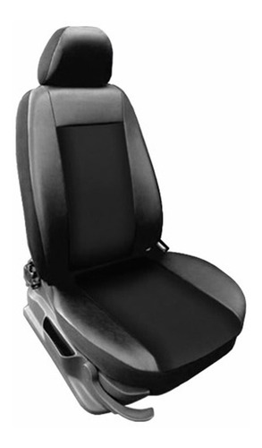 Juego De Fundas Para Asiento Cuerina Classic 2 Butacas Negro