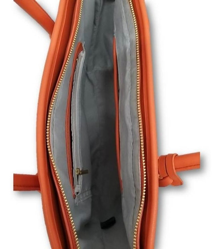 Imagen 4 de 5 de Bolso De Dama Tejido Tipo Textil Naranja Ab4c70