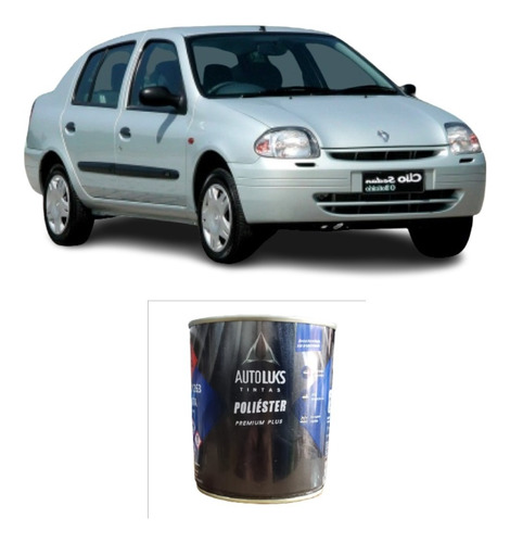 Tinta Automotiva Poliester Prata Boreal Renault 900ml 