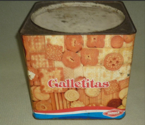Lata De Galletas Famosa Con Vidrio (Usado)