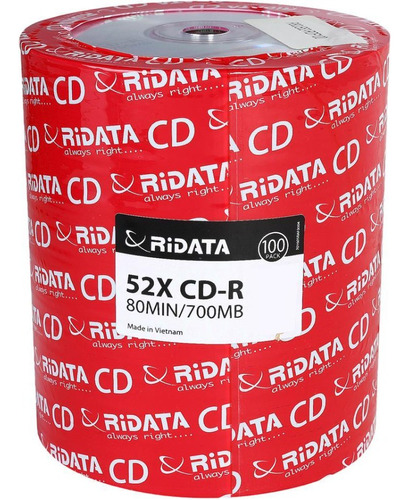 Cd-r Virgen Ridata - 100 Uni