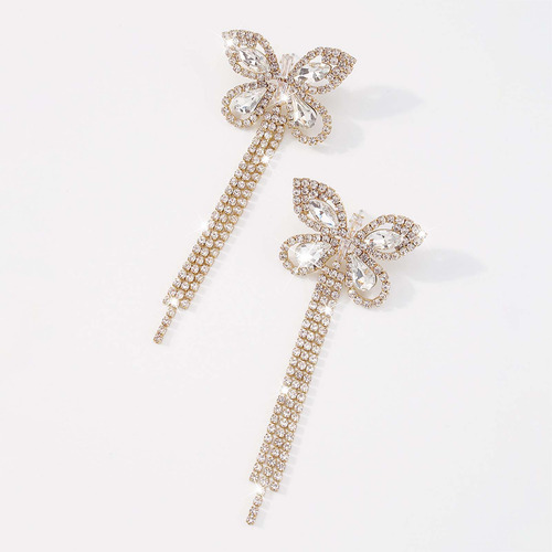 Pendientes Con Forma De Cadena En Forma De Garra Con Borlas