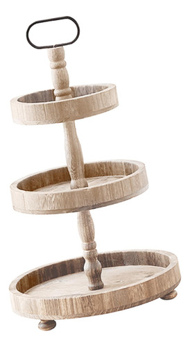 Soporte De Madera Para Pasteles, Torres Redondas Para