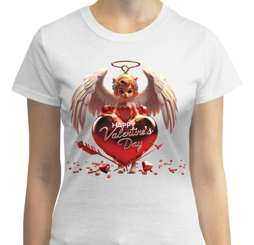 Playera Diseño San Valentín - Cupido - Corazón - Amor