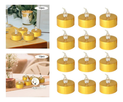 12 Minivelas Led Velas Halloween Con Pilas
