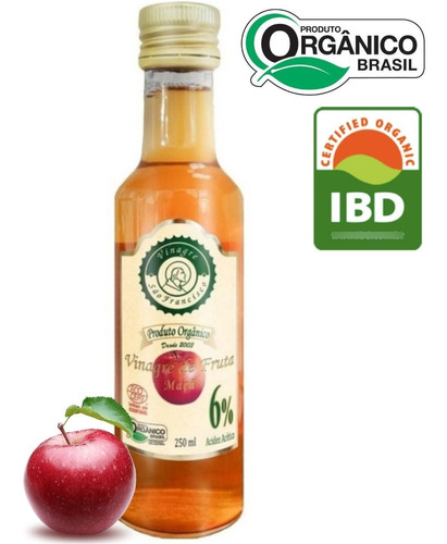 Vinagre De Maçã Orgânico 250ml São Francisco - 6% Acidez