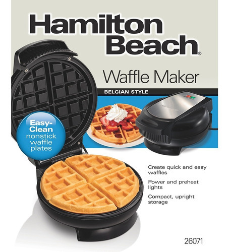 Waflera Belga Hamilton Beach 26071 Negro