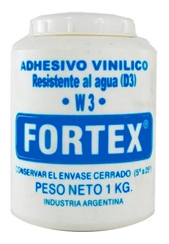 Adhesivo Vinilico Fortex W3 1kg Calidad Premium Gavatex