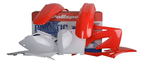 Kit Plástico Crf 450r 02/03 Polisport Vermelho Branco