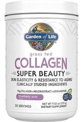 Super Colageno Garden Life 20 Porciones Belleza Y Salud