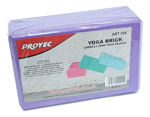 Ladrillo Yoga Block Pilates Goma Eva Profesional Importado