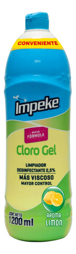 Cloro Gel 1200ml Limon Impeke
