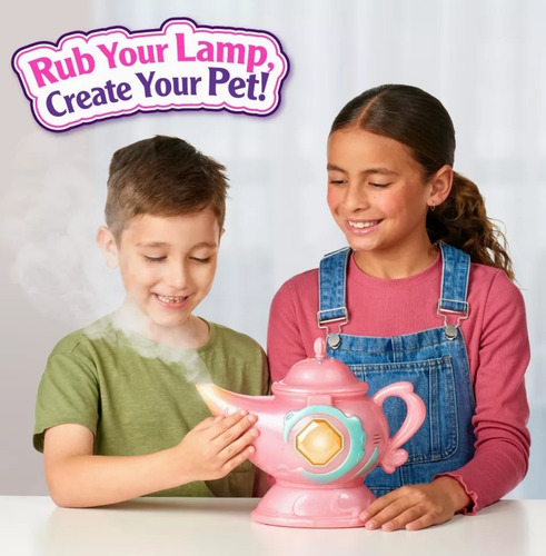Magic Mixies Lámpara Rosa De Genio Peluche Interactivo Sonid