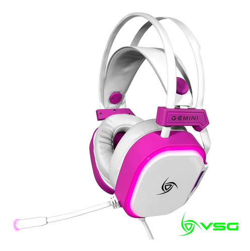 Imagen 6 de 7 de Diadema Gamer Gemini Vsg Multiplataforma Blanca