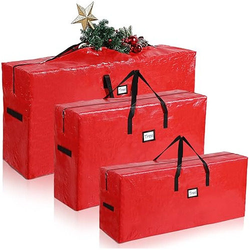 Conjunto De 3 Bolsas De Almacenamiento De Árbol De Nav...