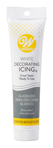 Tubo De Glaseado Blanco Listo Para Usar, 4,25 Oz. Wilton