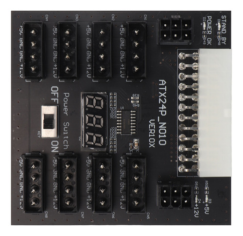 Placa De Alimentación Atx Psu De 5 V, 12 V, Salida De 24 Pin