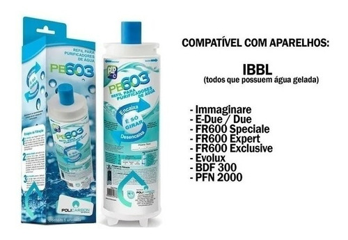 Imagem 4 de 5 de Refil C+3 Filtro Purificador De Água Ibbl. Fr600 Pfn