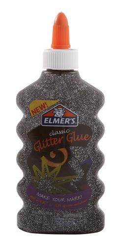 Pegamento Glitter Negro 177ml Elmers Para Manualidades