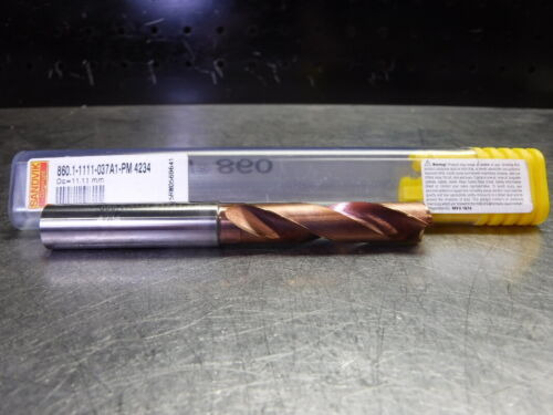Sandvik 11.1mm Solid Carbide Drill 12mm Shank 860.1-1111 Yyz