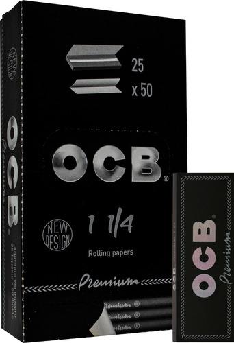 Ocb Papelillo Premium Negro 1 1/4  X25un Csc