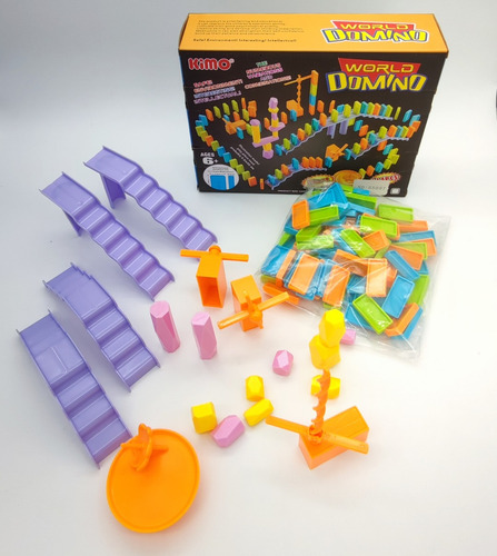 114 Piezas Efecto Domino, Camino De Domino Juego Didáctico