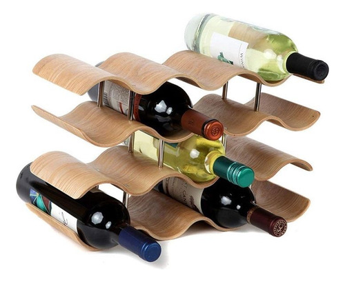 Estante Onda Para Botellas De Vino 14 Compartimientos Hogar