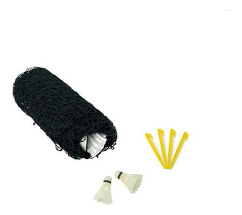 Imagen 2 de 3 de Set Badminton Sixzero 4 Raquetas 2 Pluma Red Bolso Tyttennis