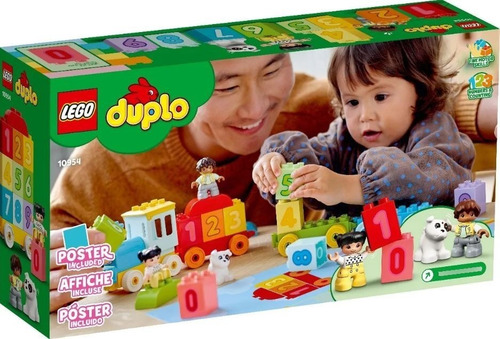Imagem 1 de 5 de Lego Duplo 10954 Trem Numérico - Aprender A Contar 23 Peças