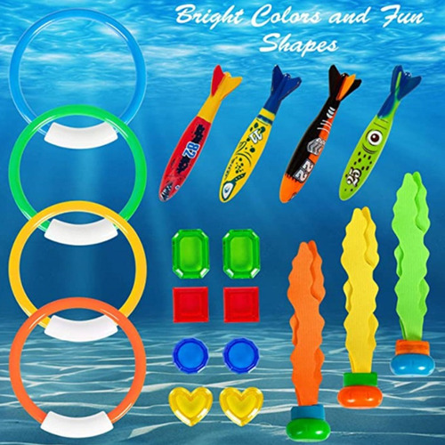 19pc Diving Torpedo Underwater Swimming Pool Toy