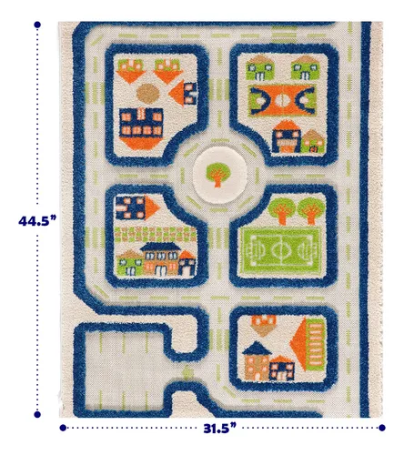 Alfombra De Juego Ivi Thick 3d Para Niños, Colorida, Diseño