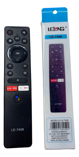 Controle Compatível Com Tcl Smart Netflix Youtube Globoplay