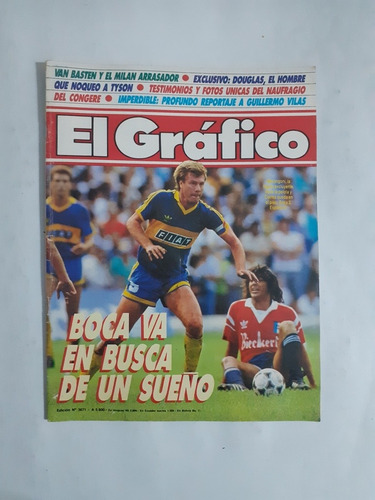 El Gráfico 3671 Boca 2 Español 0,mandiyu 3 Independiente 0
