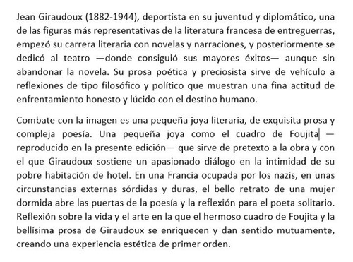 Combate Con La Imagen - Jean Giraudoux / Olañeta + Sorpresa (Usado)