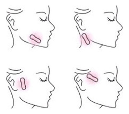 D Cinta De Estiramiento Facial Invisible 80pcs