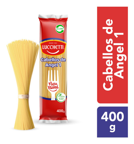 Pasta Cabello De Angel N°1  Lucchetti 400g