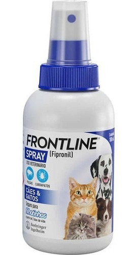 Antipulgas E Carrapatos Frontline Spray P/ Cães  Gatos 100ml