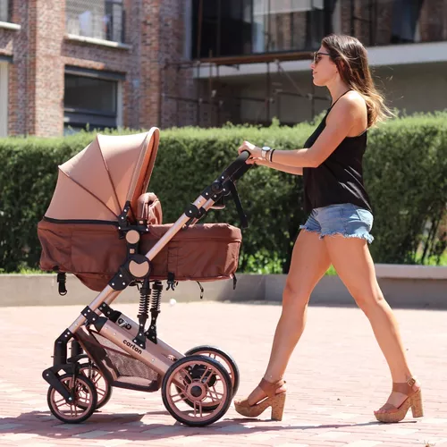 Coche Bebe Tres En Uno Con Huevito Asiento Moises Cuna Convertible