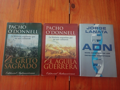Lote 3 Libros Pacho O'donnell Jorge Lanata 