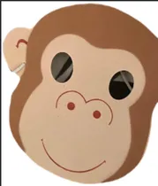 Comprar Máscaras De Animales Goma Eva Para Niños X4 Importadas
