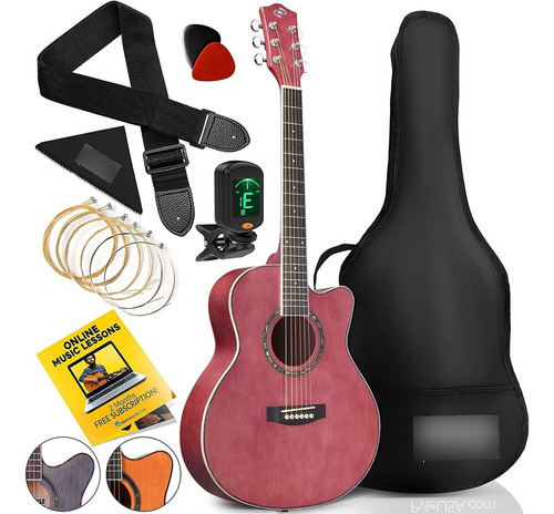 Kit De Iniciación De Guitarra Acústica  -pro Pga550capu