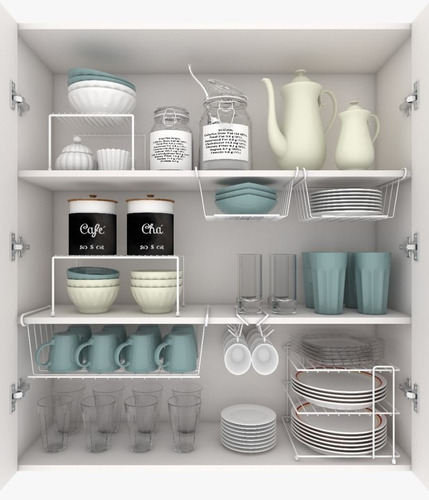 Kit Organizador Cozinha 1 Grande 4 Médios