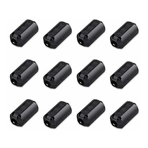 Paquete De 12 Clips Para Cables Supresores De Ruido Rfi Emi