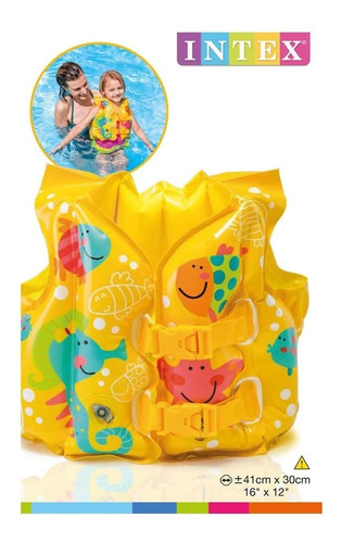 Imagen 4 de 5 de Chaleco Flotador Inflable Salvavidas Flotis Alberca 3-5 Años