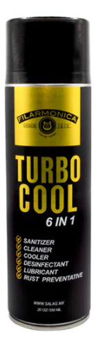 Spray Desinfectante Turbo Cool 6 En 1 Profesional 550g Fragancia Neutra