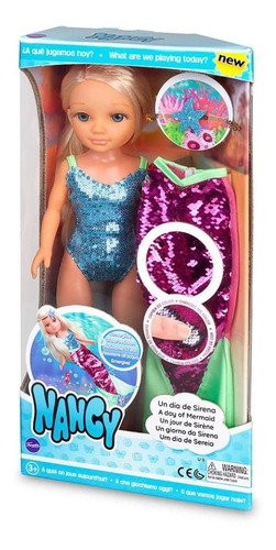 Muñeca Nancy Un Dia De Sirena Sumergible Con Accesorios
